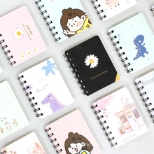 Carodine Cartoon Mini Notebook A7 Spiral Notebook